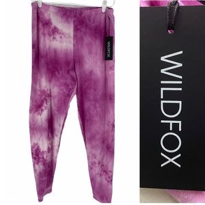 WILDFOX NWT Love Potion Knix Pants Pink Tie Dye XL